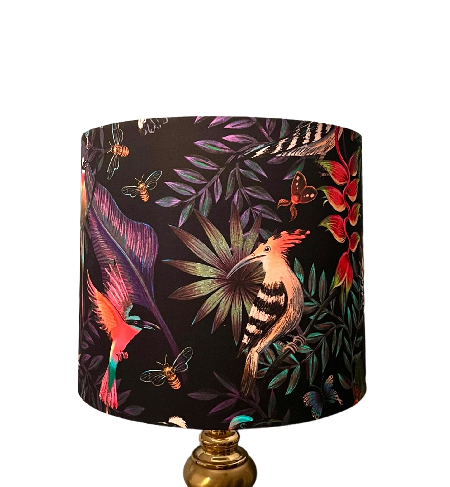 Hoopoe and bee eater lampshade