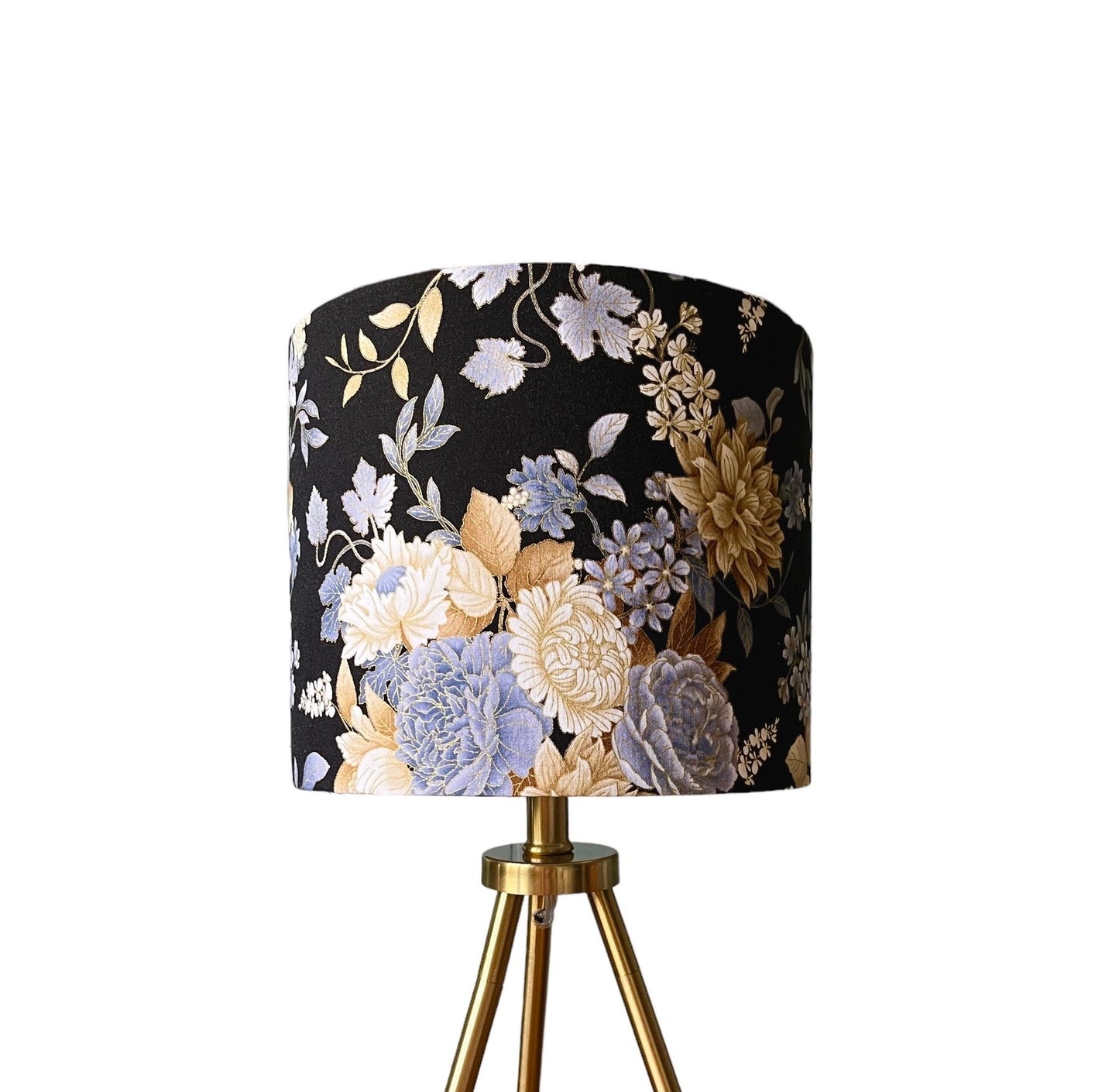 Black Floral Lampshade