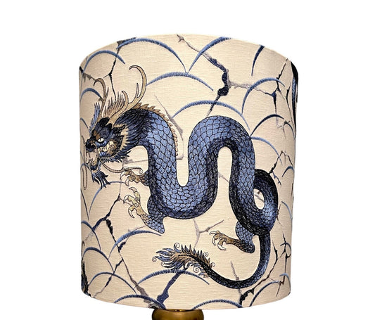 Embroidered Dragon Lampshade