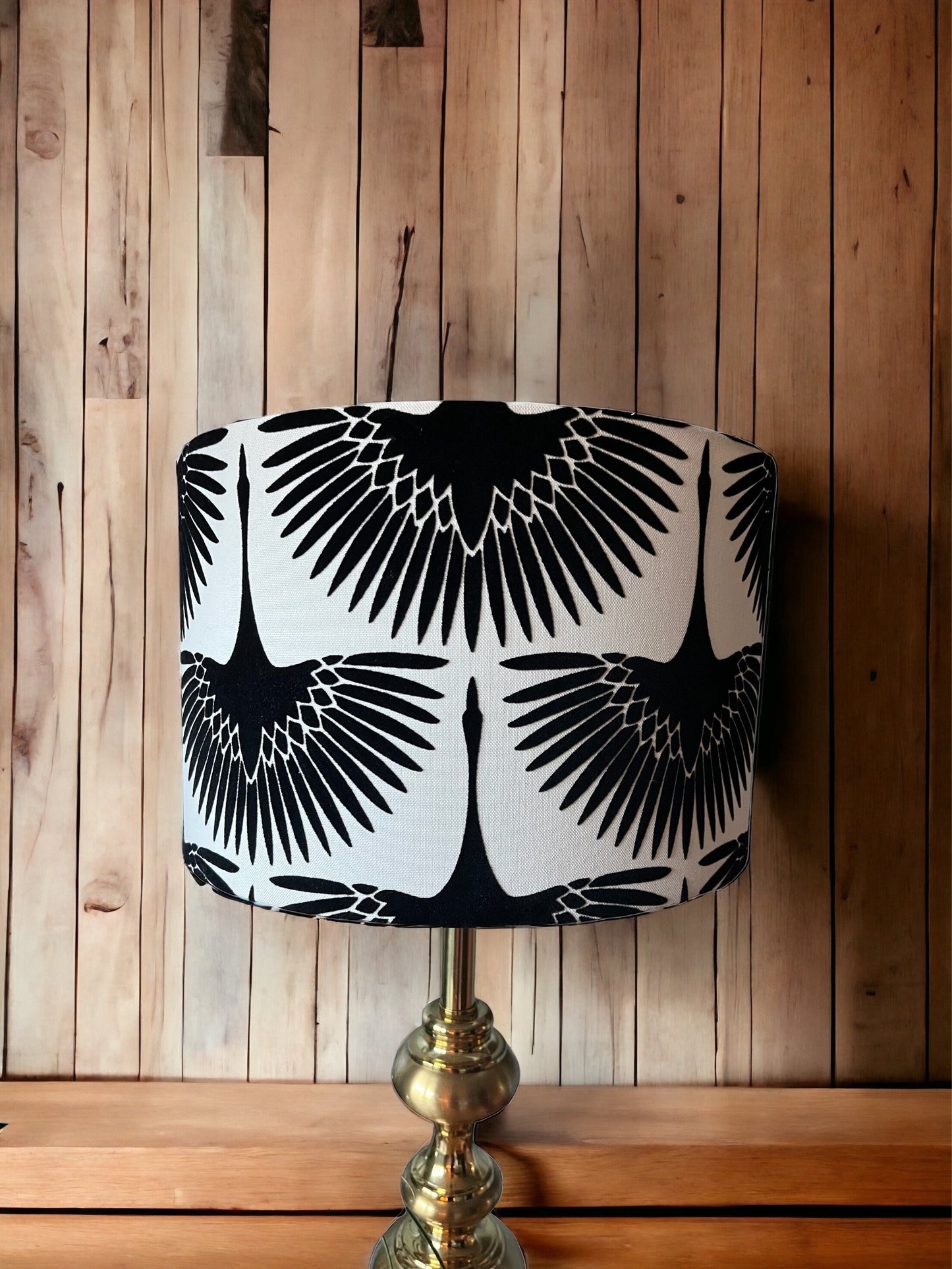 Velvet Crane Lampshade