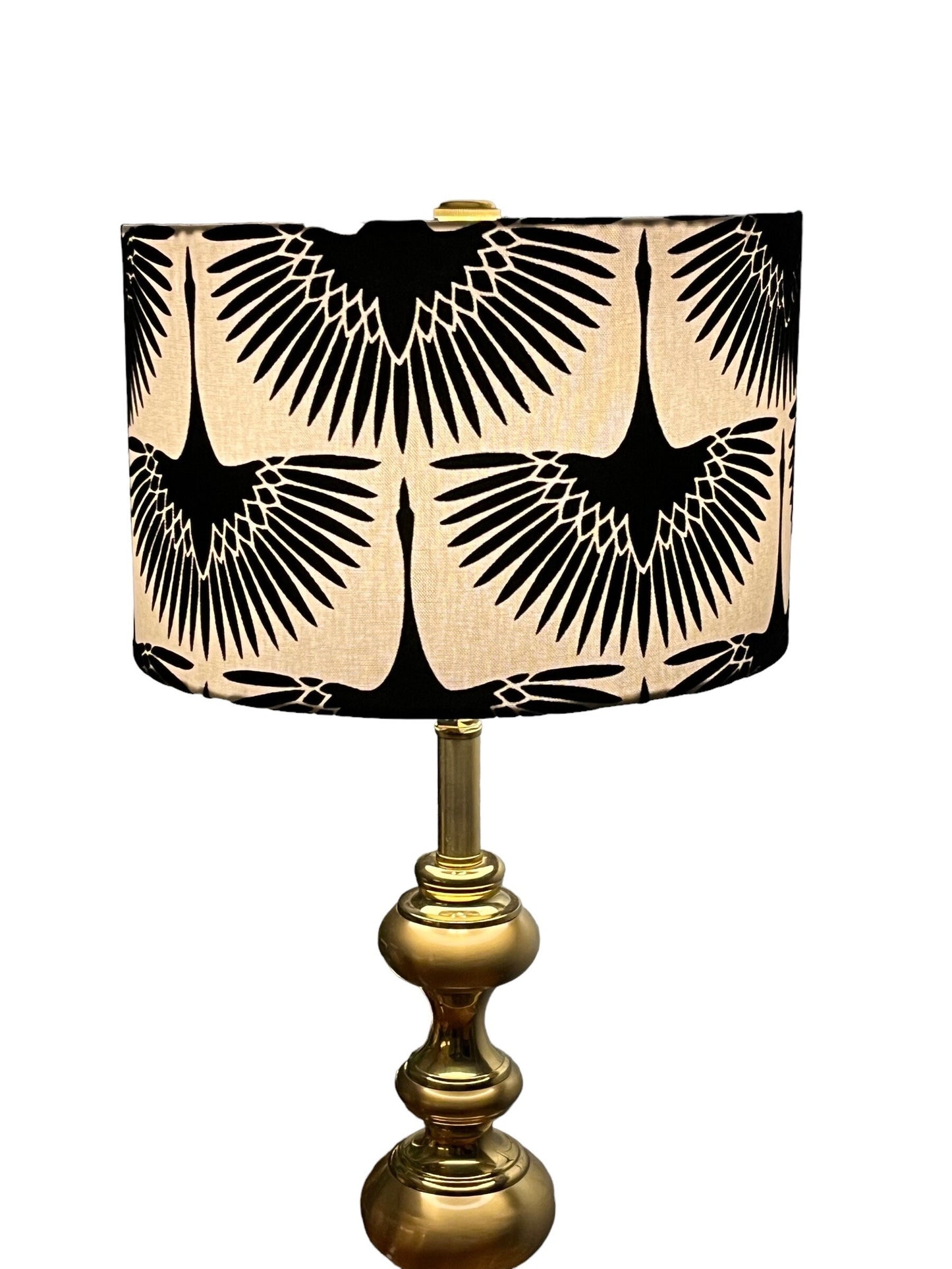 Velvet Crane Lampshade