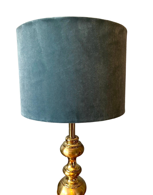 Velvet Teal Lampshade