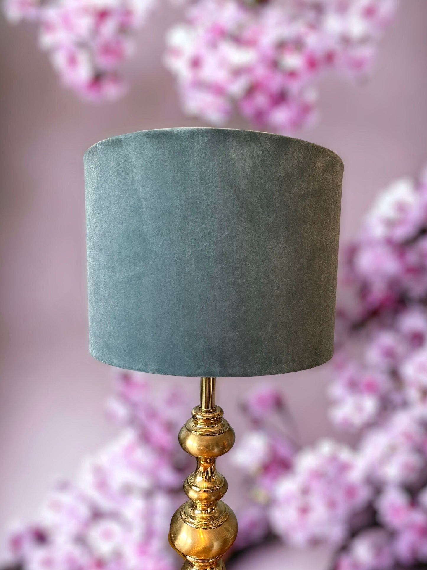 Velvet Teal Lampshade