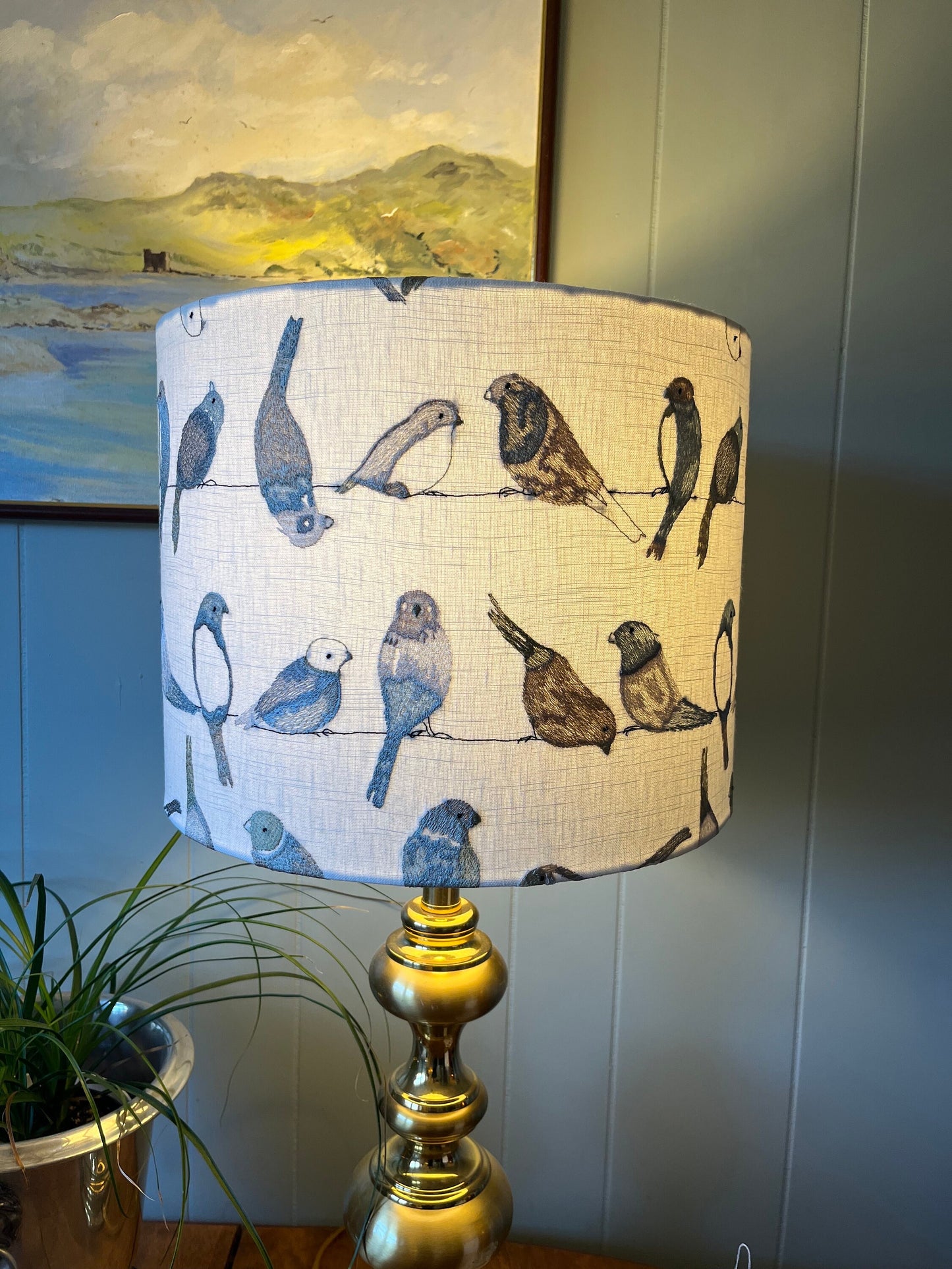 Birds on a Wire Lampshade