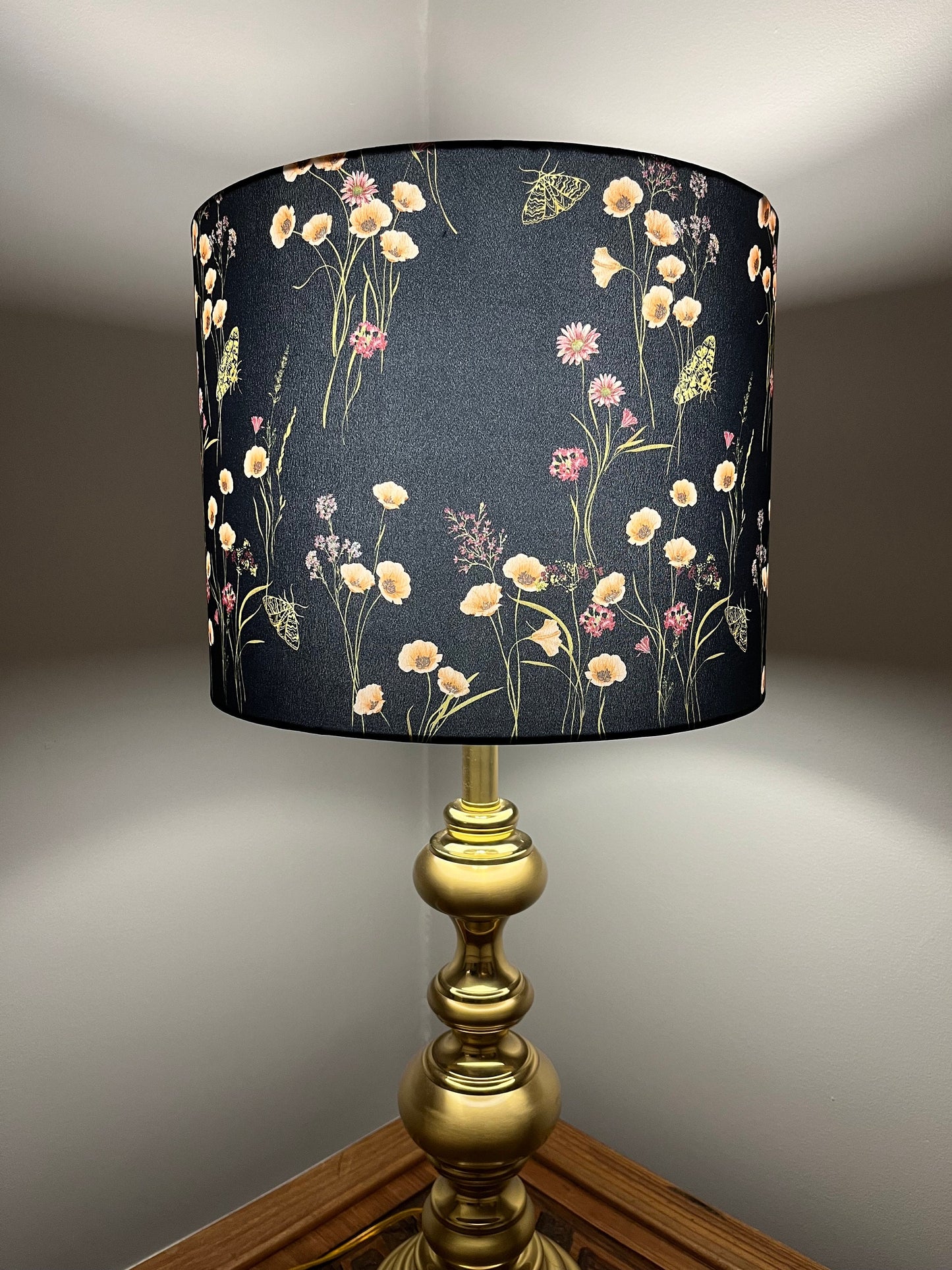 Silky Floral Lampshade