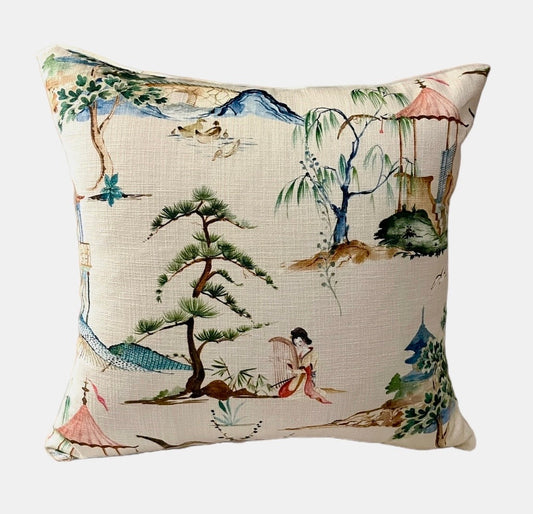 Oriental Pagoda Pillow